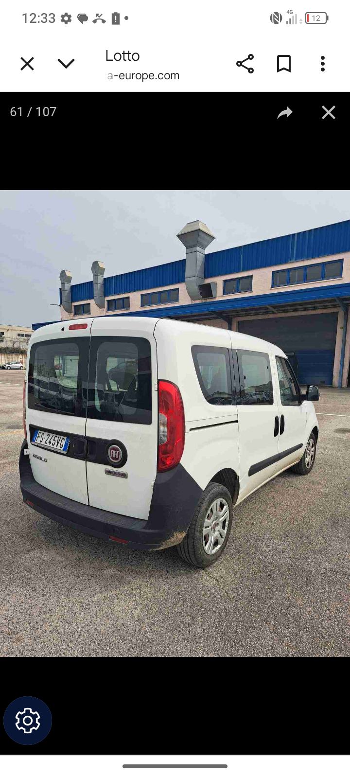 Fiat Doblò Cargo combi N1 1.3 mjt 16v 95cv E6 Manual Diesel          anno 11/2018. € 3900