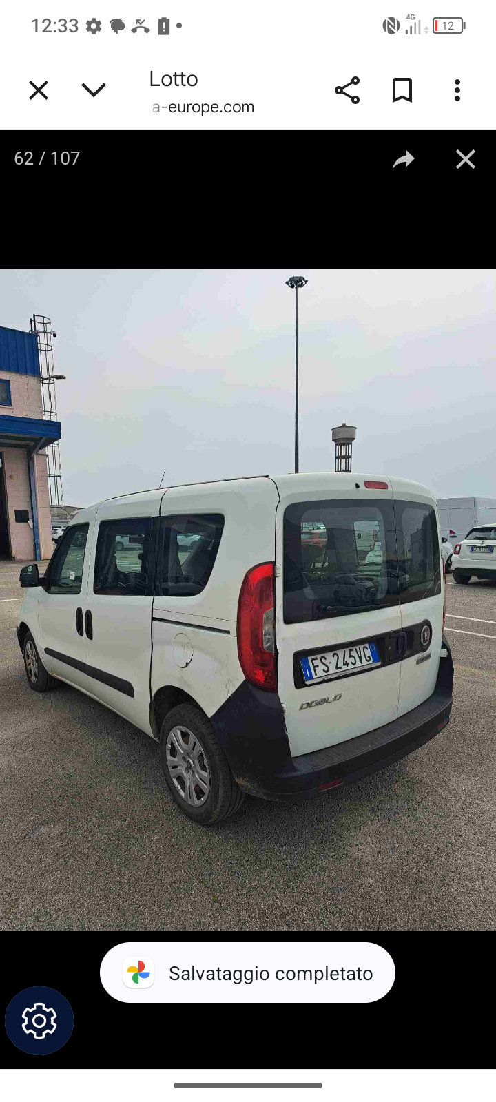 Fiat Doblò Cargo combi N1 1.3 mjt 16v 95cv E6 Manual Diesel          anno 11/2018. € 3900