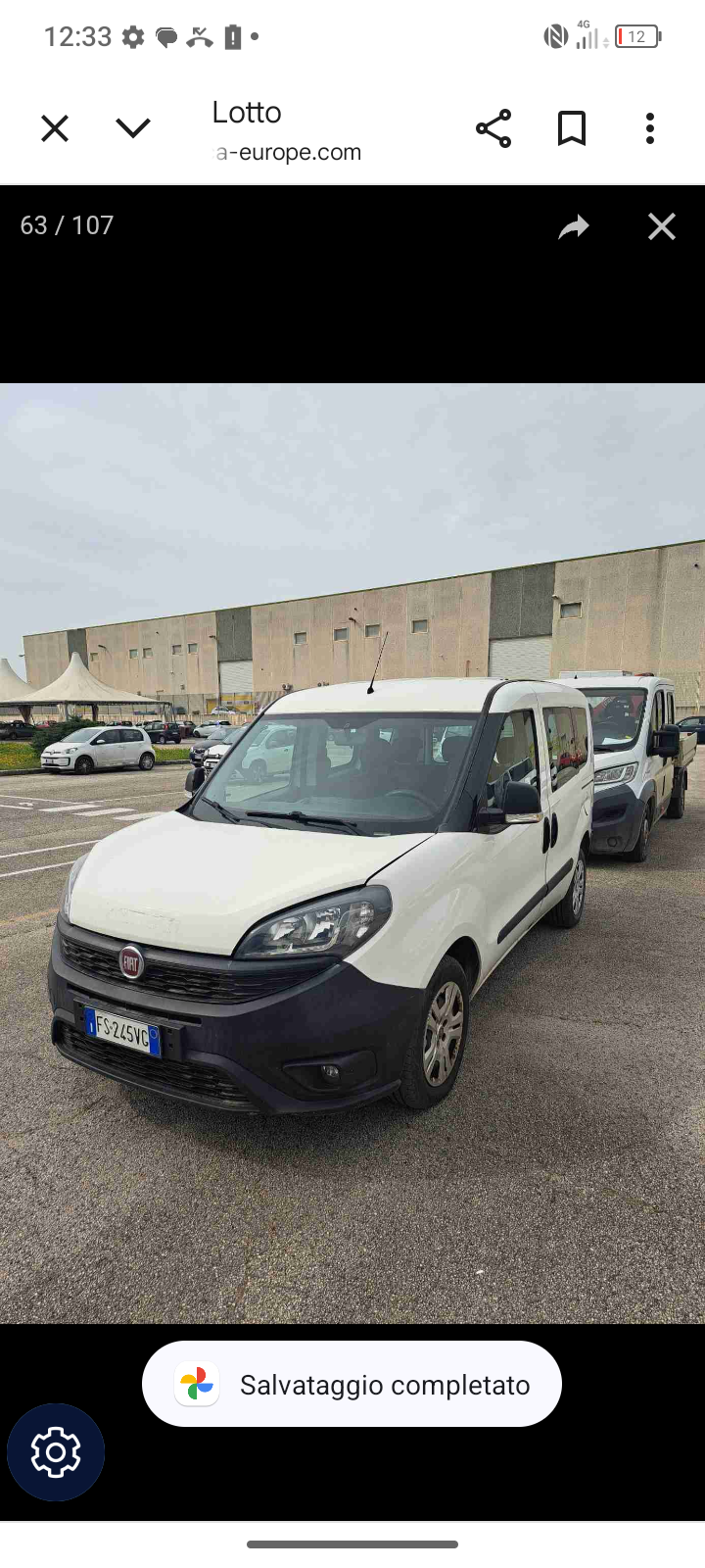 Fiat Doblò Cargo combi N1 1.3 mjt 16v 95cv E6 Manual Diesel          anno 11/2018. € 3900